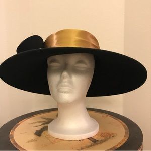 Black and Gold Designer Hat